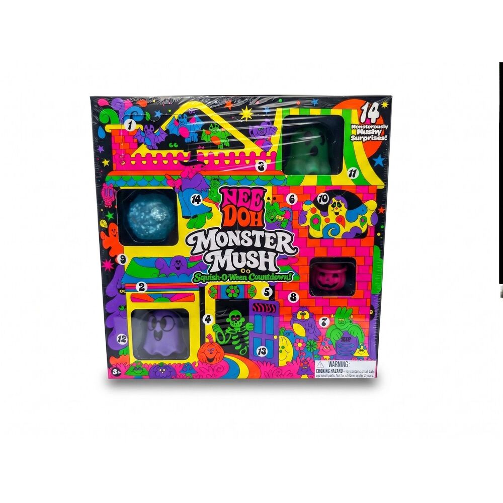 NeeDoh Monster Mush Squish-O-Ween 14 Halloween Advent Calendar Schylling